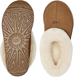 Amazon | [アグ] ムートン ボア スリッポン スリッパ スエード