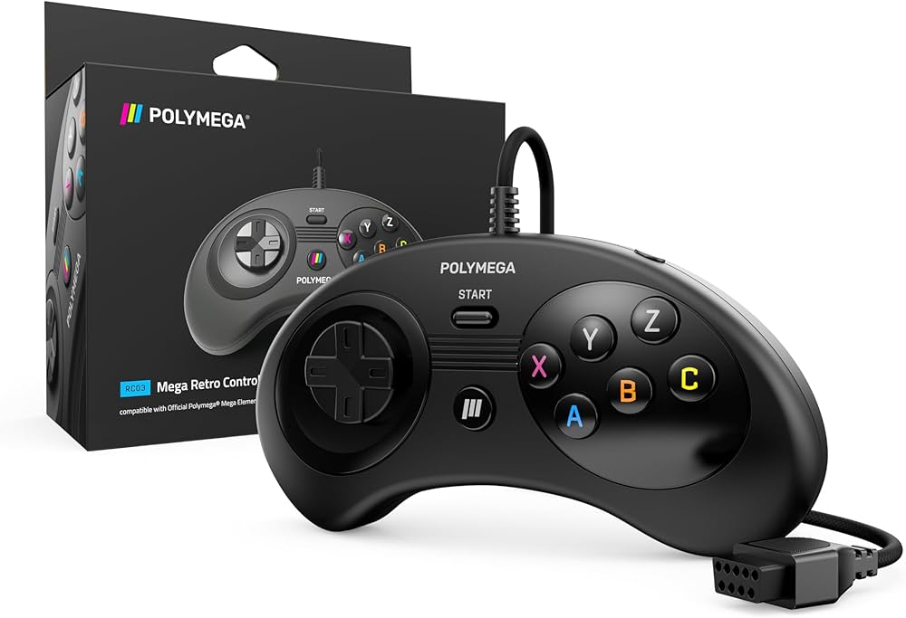 Amazon.com: Polymega® Mega Retro Controller (RC03) - Wired