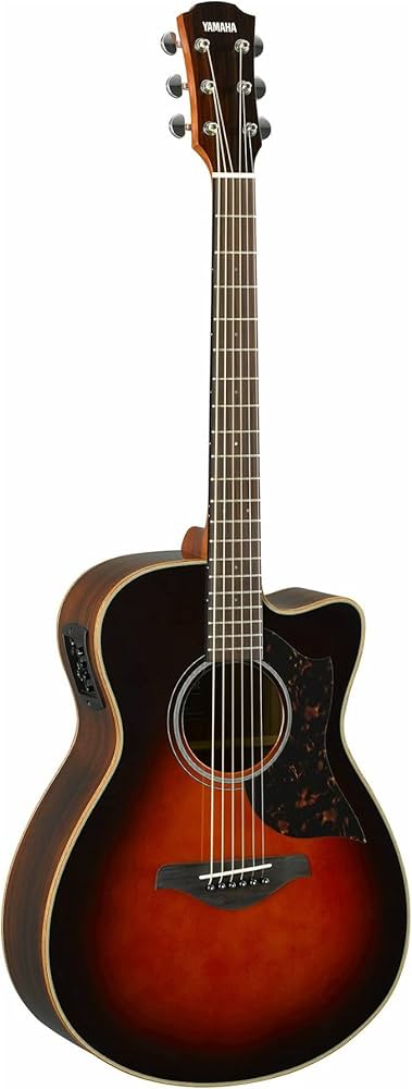 Amazon.com: Yamaha A-Series AC1R Acoustic-Electric Guitar, Tobacco