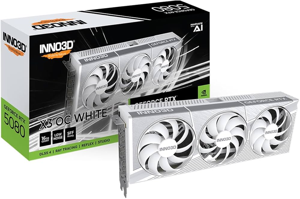 Amazon | INNO3D GeForce RTX 5080 X3 OC WHITE N50803-16D7X-17605211