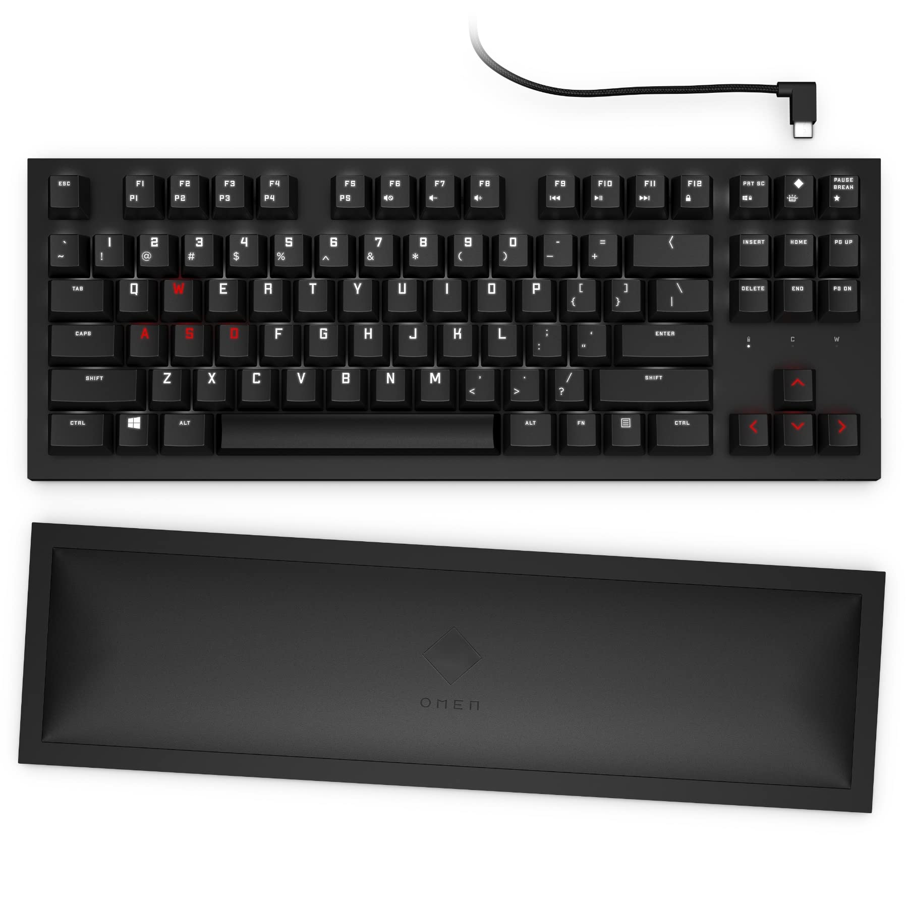 Amazon.co.jp: HP ゲーミングキーボード【無線/有線対応】茶軸 HP OMEN