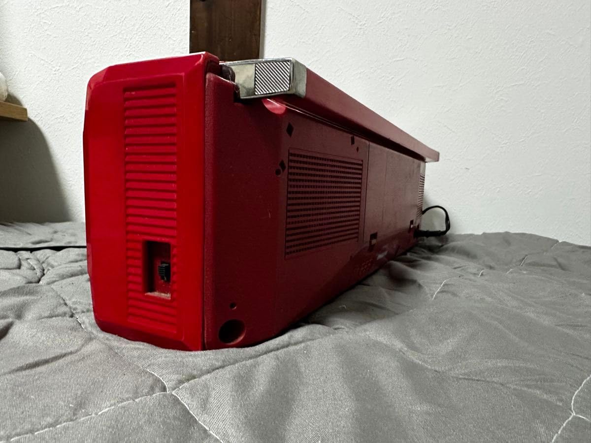 Amazon.co.jp: レトロ SANYO MR-WF5 赤 サンヨー ラジカセ レッド