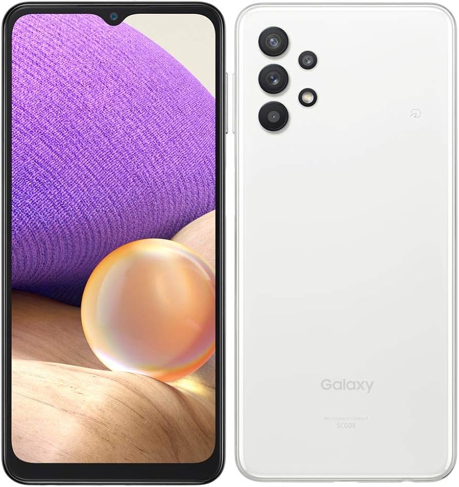 Amazon | KDDI SIMフリー au Galaxy A32 5G SCG08 [オーサムホワイト