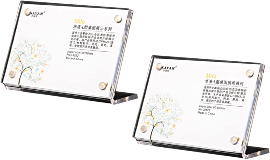 Amazon.co.jp: heizi カード ディスプレイケース L型 2個セット