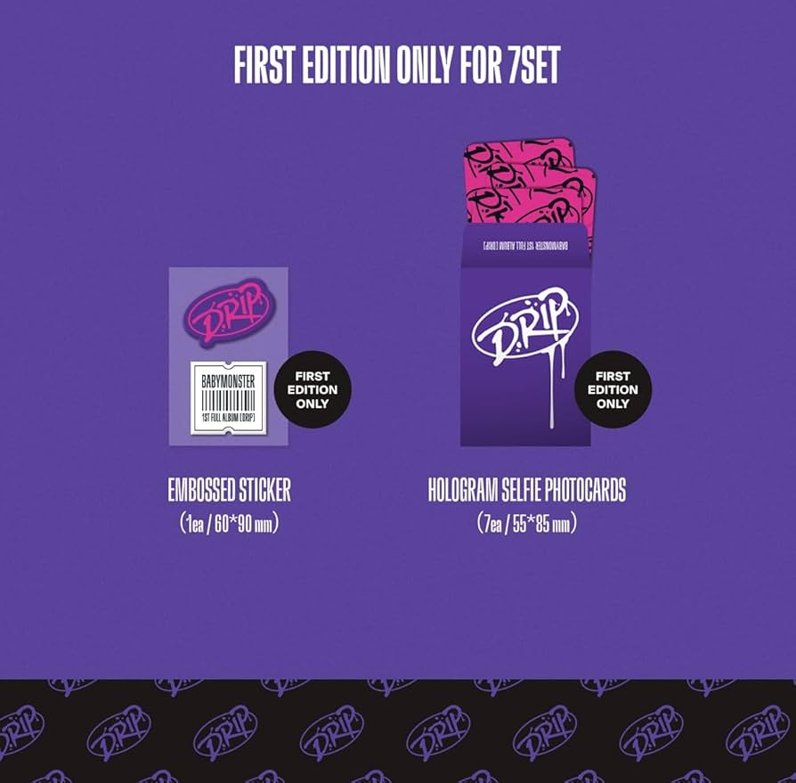 Amazon.co.jp: BABYMONSTER 1st FULL ALBUM [DRIP 7 SET (YG TAG ALBUM