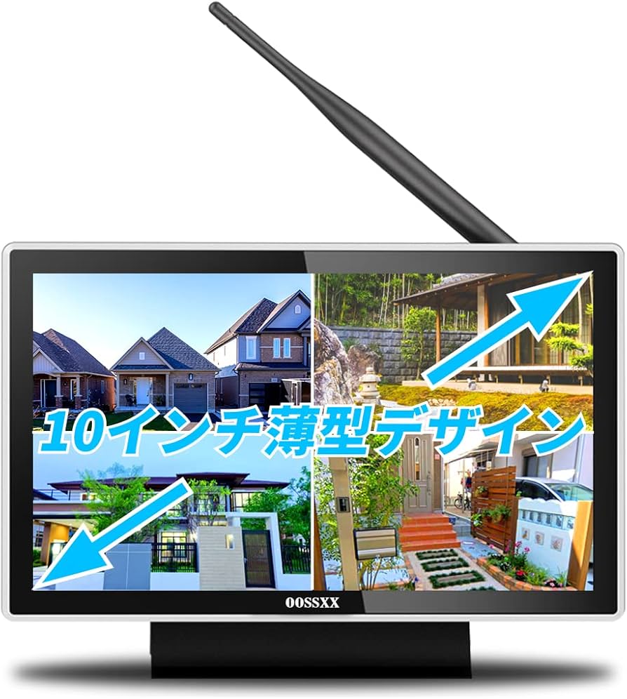 Amazon | OOSSXX 10インチモニター 一体型録画機 NVR モニター付き 10