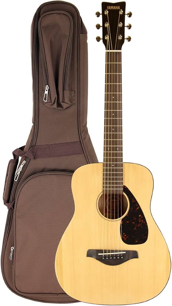 Yamaha JR2S 3/4 Size Solid Top Guitar with Gig Bag, Natural