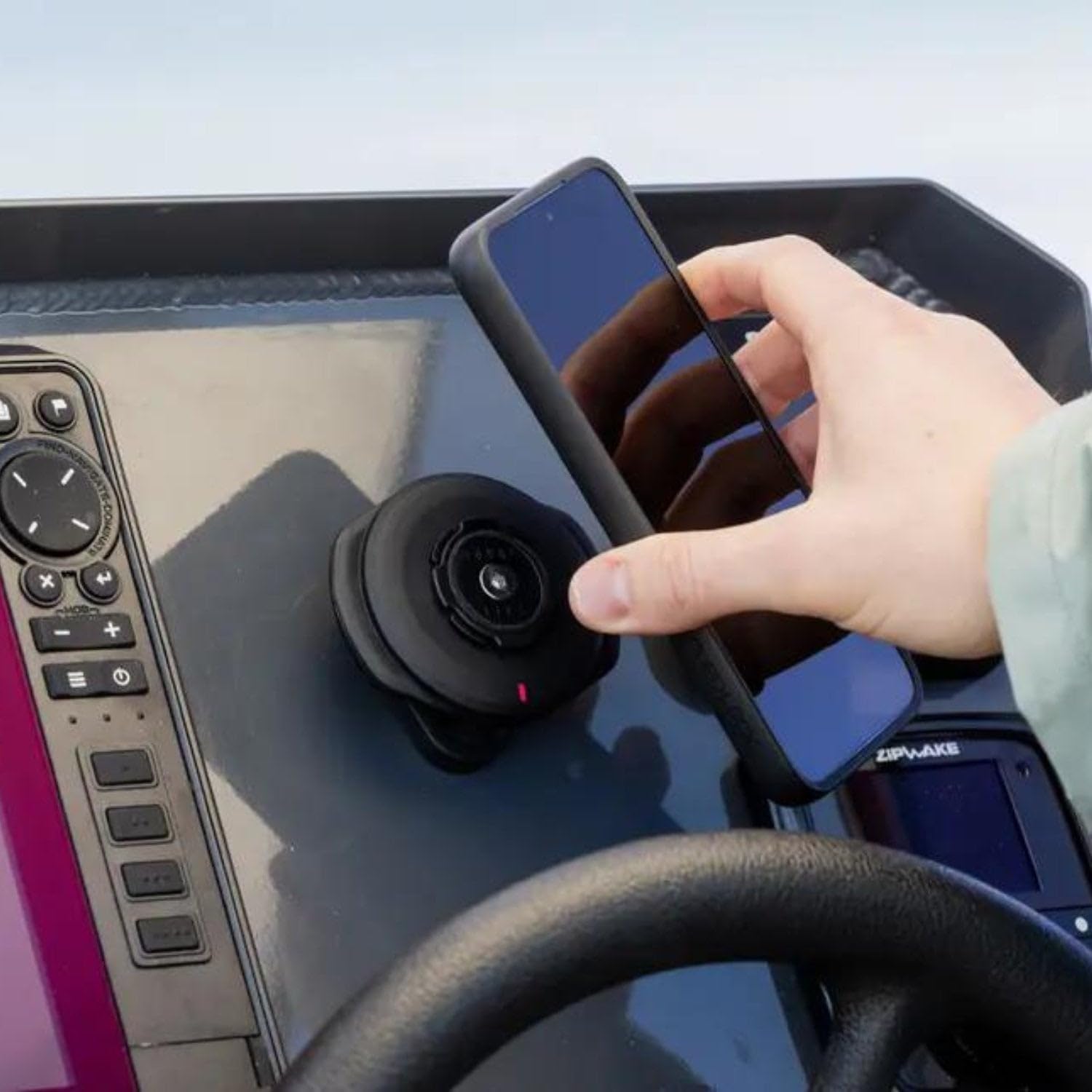 Amazon.co.jp: マリン/バイク用 防水 ワイヤレス充電ヘッド クアッド