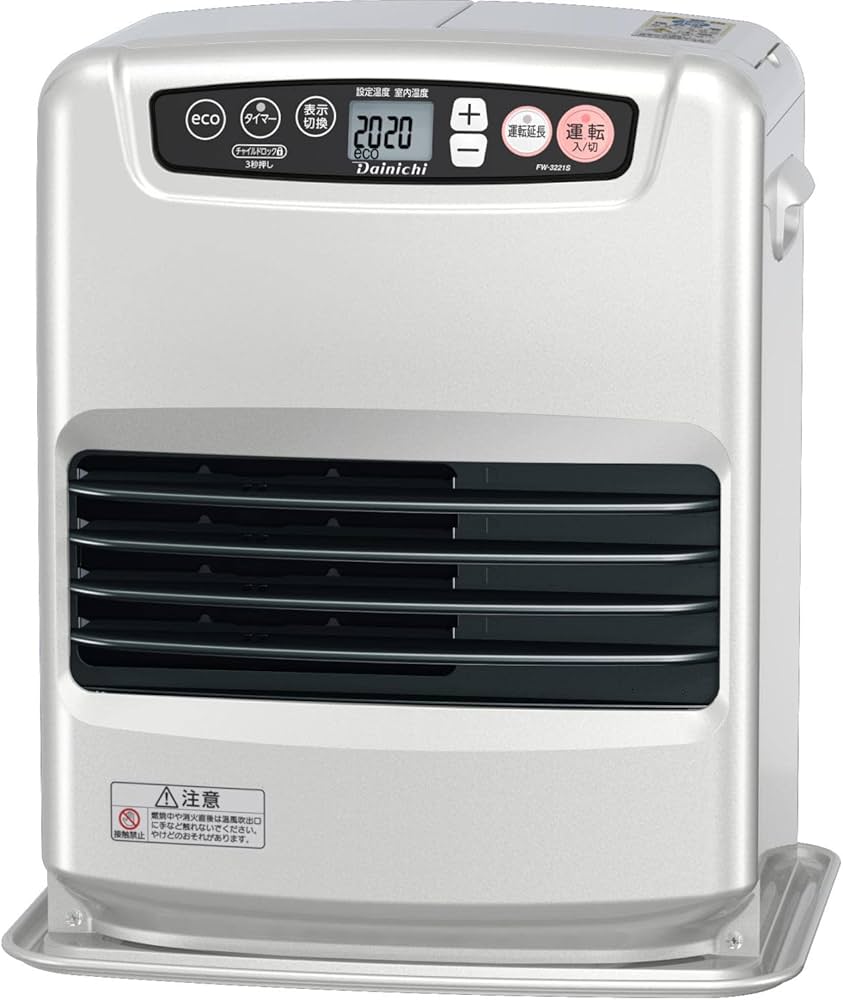 Amazon.co.jp: Dainichi Petroleum Fan Heater (S Type) (Light Silver