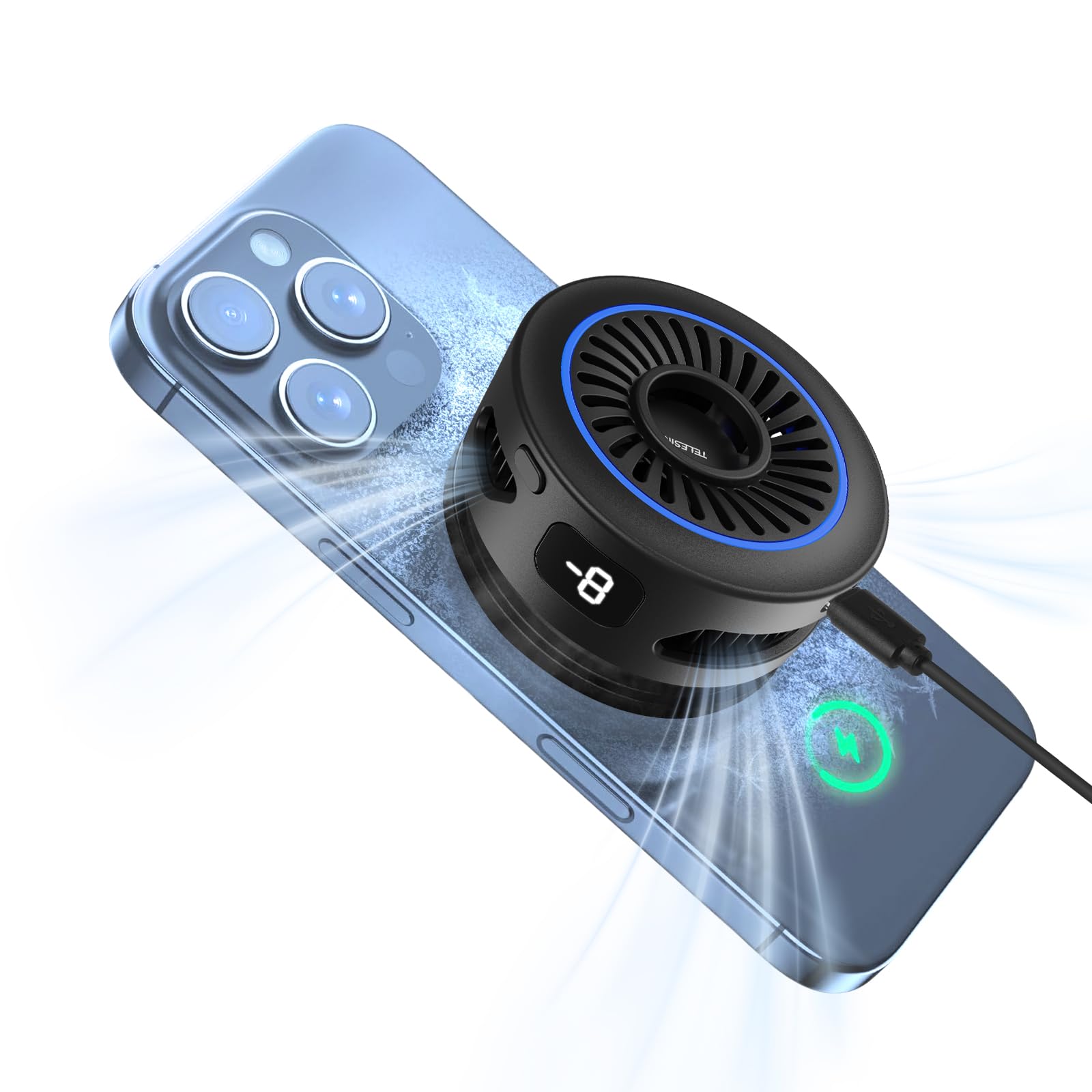 Amazon.co.jp: スマホ 冷却ファン【2026年新版2.0 ワイヤレス充電機能