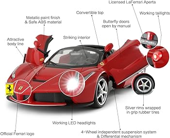 Amazon.co.jp: RASTAR フェラーリ RCラジコンカー・ 正規認証車・1:14