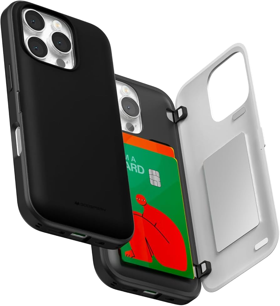 Amazon.co.jp: Goospery iPhone 16 Pro 用 ケース 背面 カード 収納