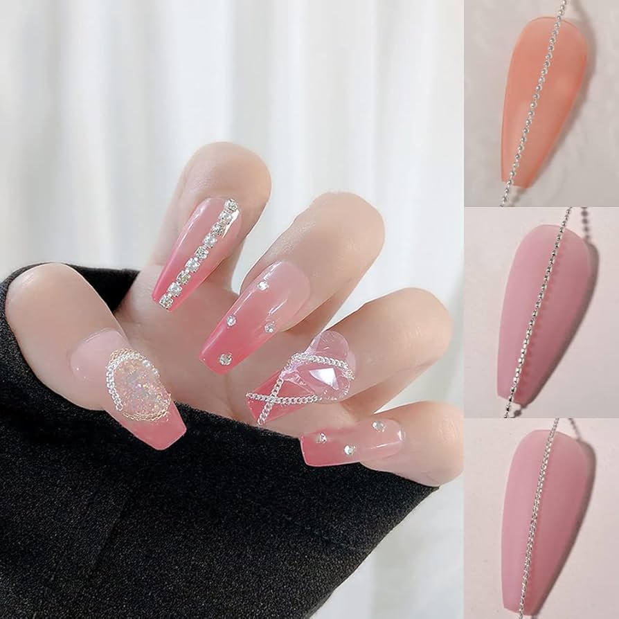 Amazon | Chisafly ネイル チェーン ボール 極細 シルバー 3種類 150cm