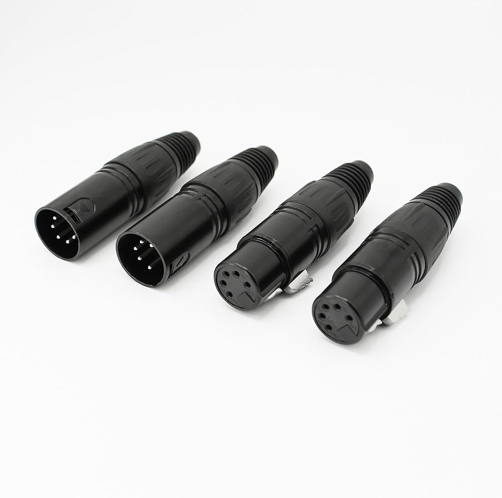 Amazon.com: Kallaudo 5-Pin XLR Cable Connector XLR 5 Pin