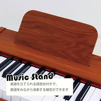 Amazon | 電子ピアノ キッズピアノ ミニピアノ 木製 おもちゃ 小さい