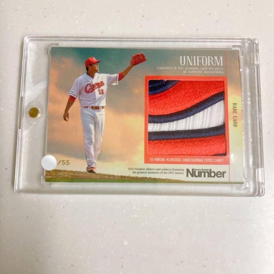 Amazon.co.jp: 広島カープ 黒田博樹 パッチカード 限定55枚 Number