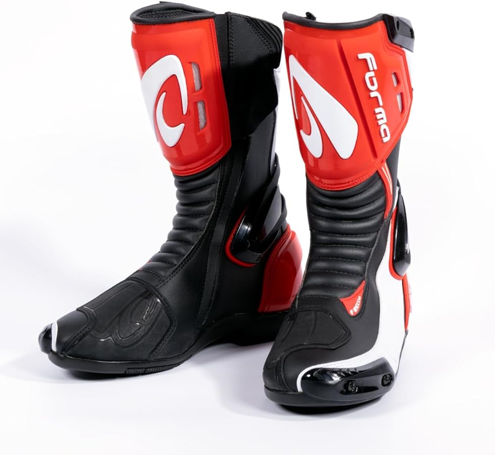 Amazon.co.jp: Forma(フォーマ)バイクブーツ ブラック/ホワイト/レッド