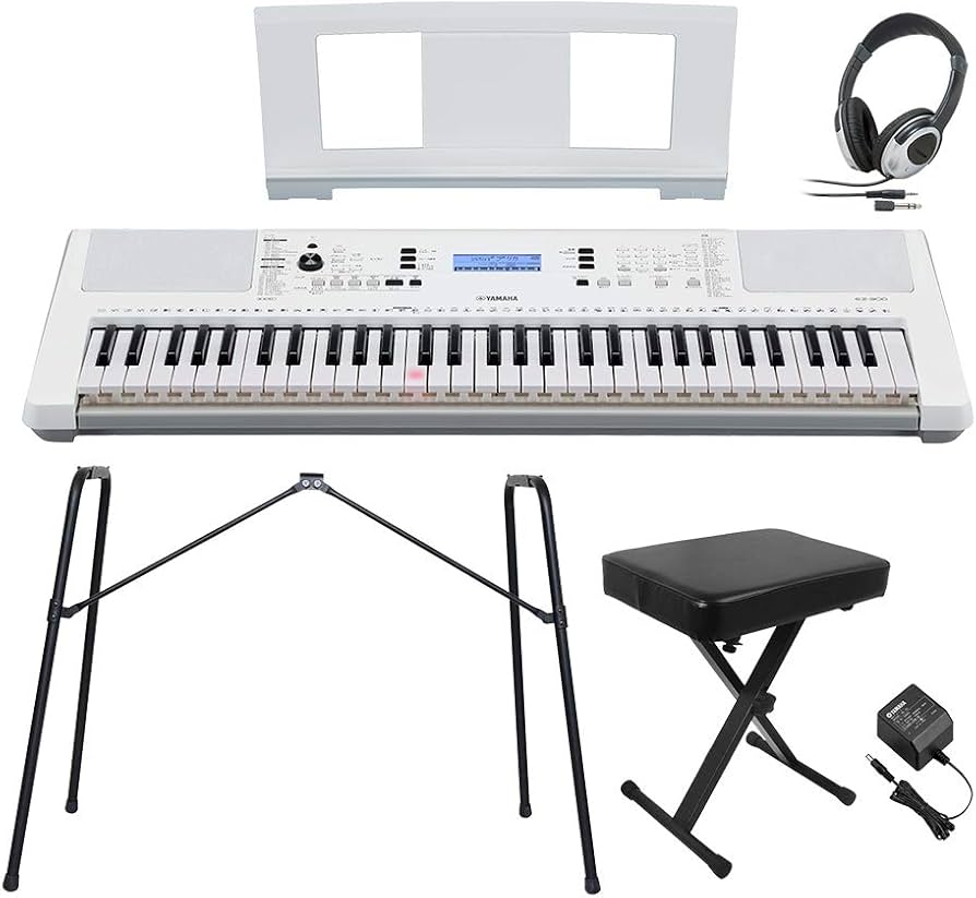 Amazon | YAMAHA EZ-300 純正スタンド・Xイス・ヘッドホンセット 光る
