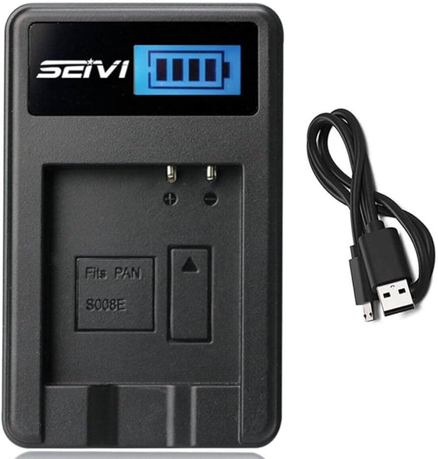 Amazon.com: Battery Charger for Panasonic Lumix DMC-FX36, DMC-FX37