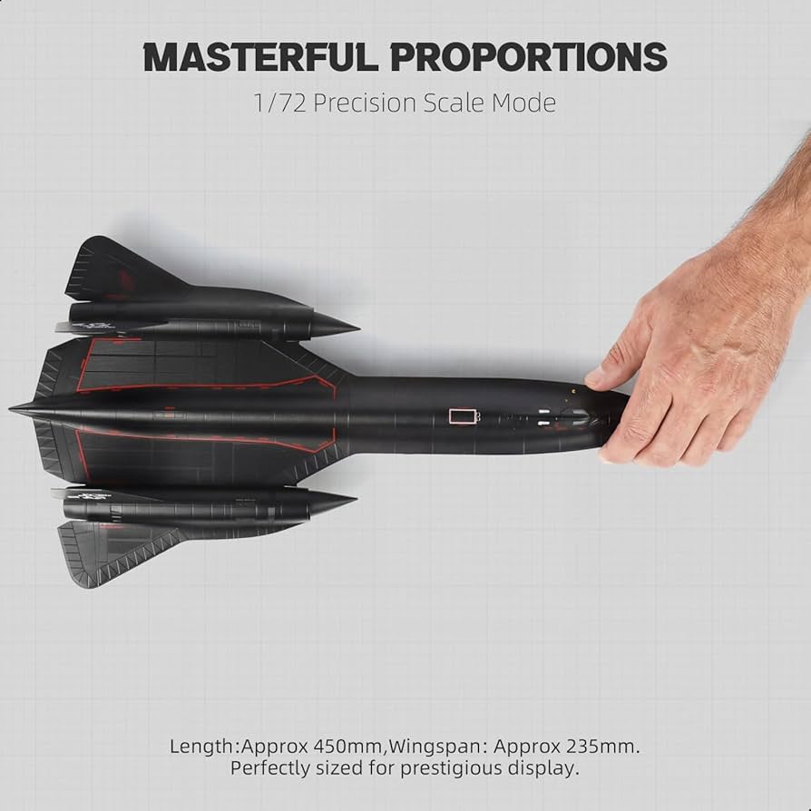 Amazon.co.jp: NUOTIE 1/72 SR-71a ブラックバード 金属モデル完成品