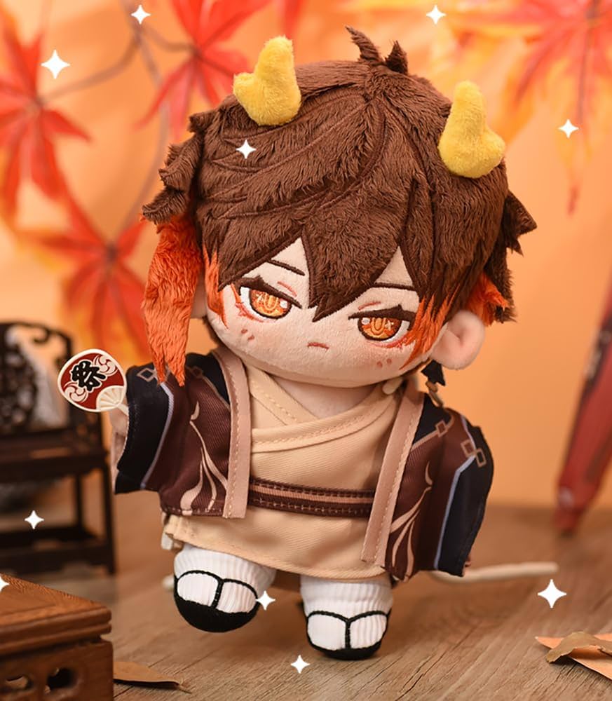 Amazon.co.jp: 原神 鍾離 ぬいぐるみ 人形 おもちゃ 岩王帝君 モラクス