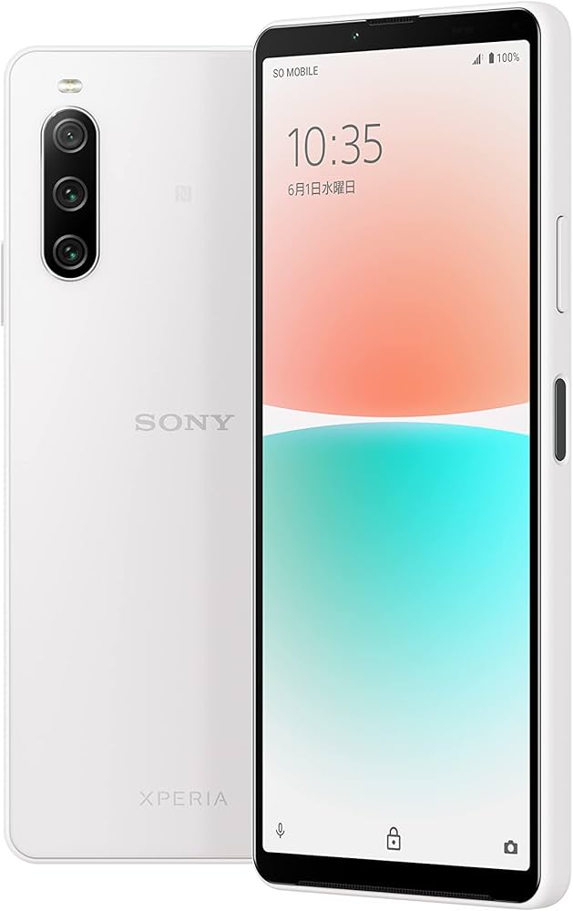 Amazon | ソニー Xperia10IV ホワイト SIMフリースマホ XQ-CC44 W