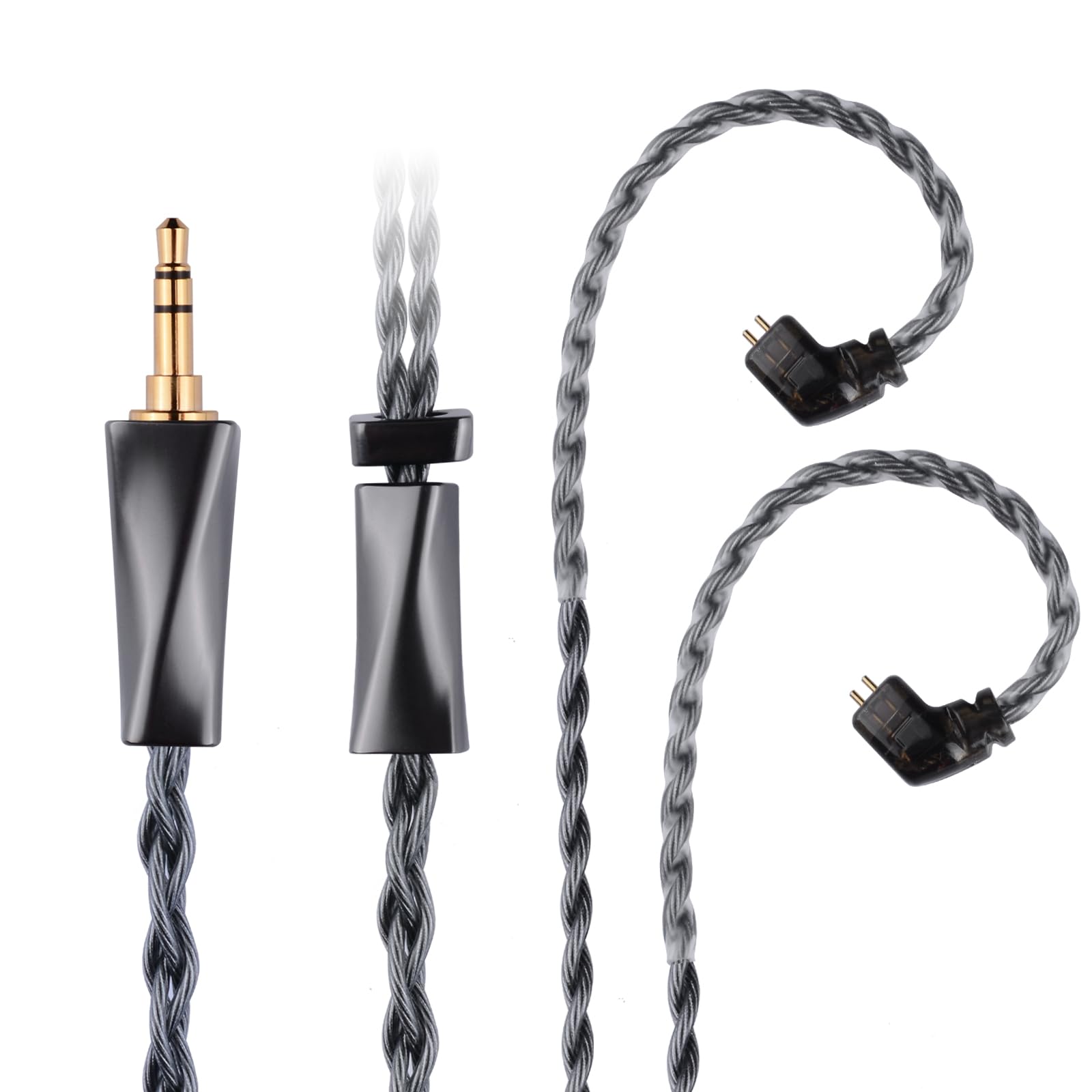 Amazon.com: Fezzlo 8 Core Silver Plated IEM Cable QDC-C Pin SPC