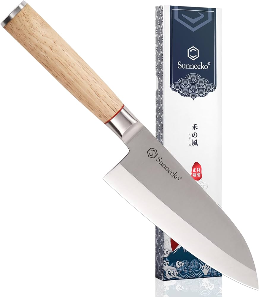 Amazon | Sunnecko 出刃包丁 包丁 魚さばき包丁 ステンレス 165mm 右手