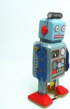 Amazon.co.jp: ブリキ製 ネジ巻き式 ロボット おもちゃ 玩具