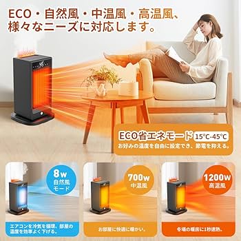 Amazon | 【2025日本初登場・セラミックヒーター・空気清浄機】AI知能
