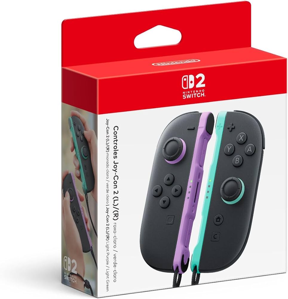 Amazon.com: Nintendo Joy-Con™ 2 (L)/(R) Light Purple/Light Green
