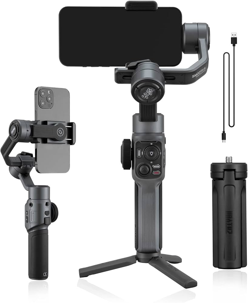 Amazon.com: ZHIYUN Smooth 5 3-Axis Handheld Gimbal Stabilizer with