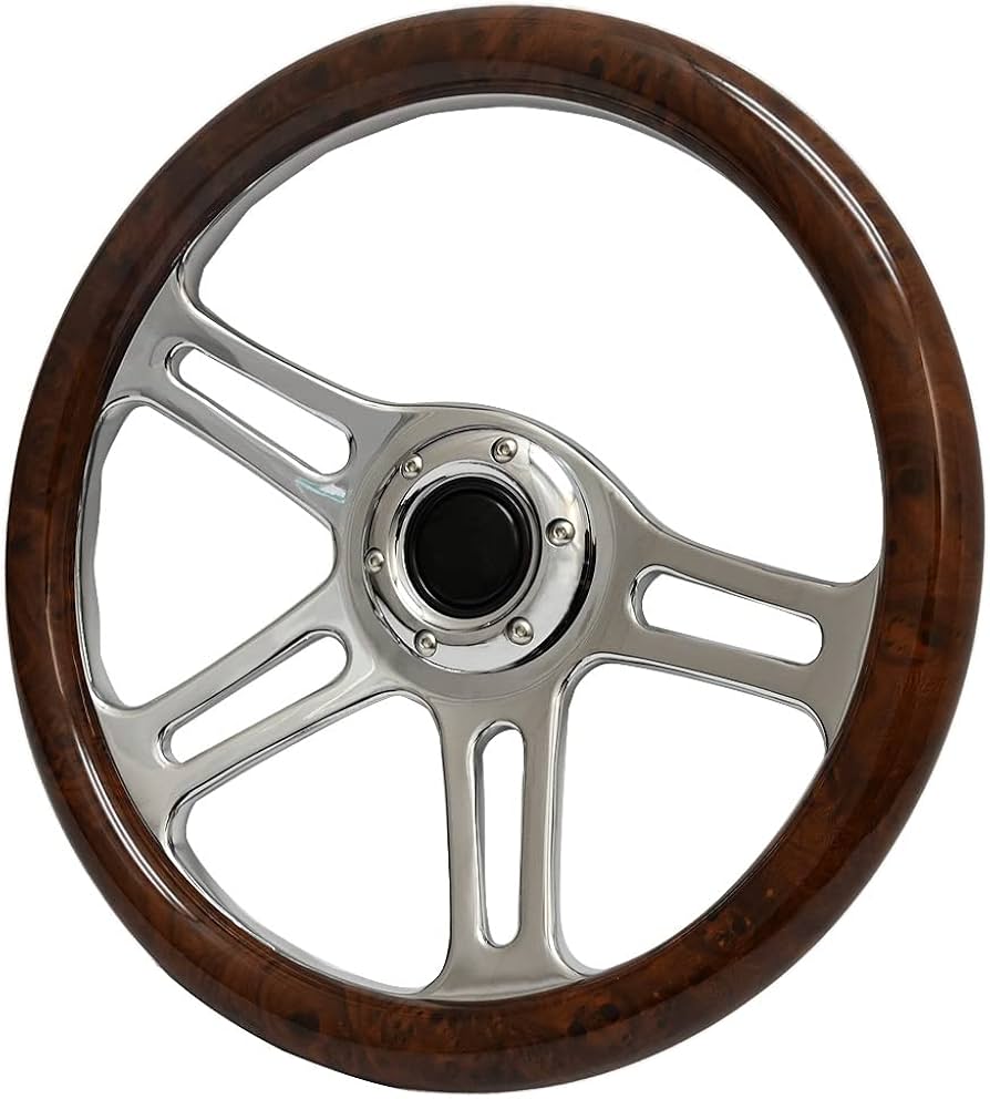 Amazon | 汎用 350mm 35φ 35cm 4本 スポーク ウッド ステアリング