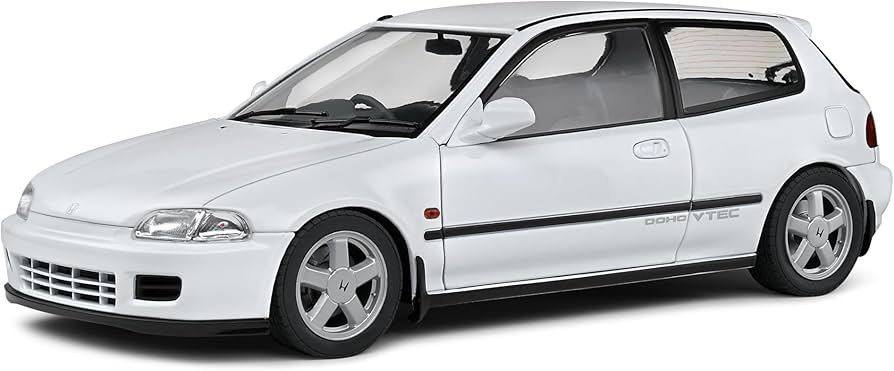 Amazon.com: SOLIDO 1:18 Honda Civic (EG6) White 1991 : Arts