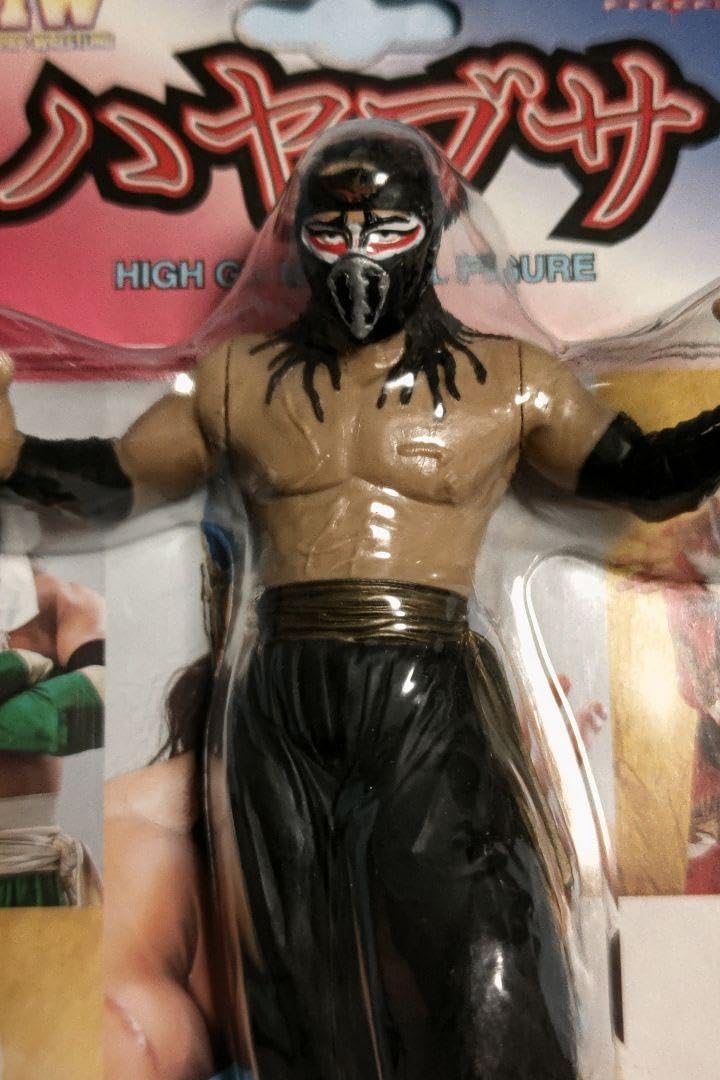 Amazon.co.jp: プロレス FMW ハヤブサ フィギュア ブラック pe : ホビー