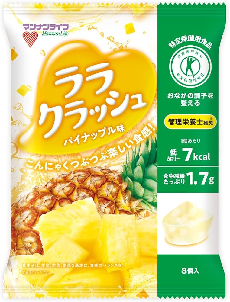 Amazon.co.jp: マンナンライフ 蒟蒻畑ララクラッシュ パイナップル味