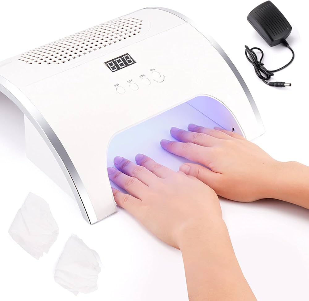 Amazon.com : PENNY73 2 in 1 Nail Lamp and Nail Dust Collector