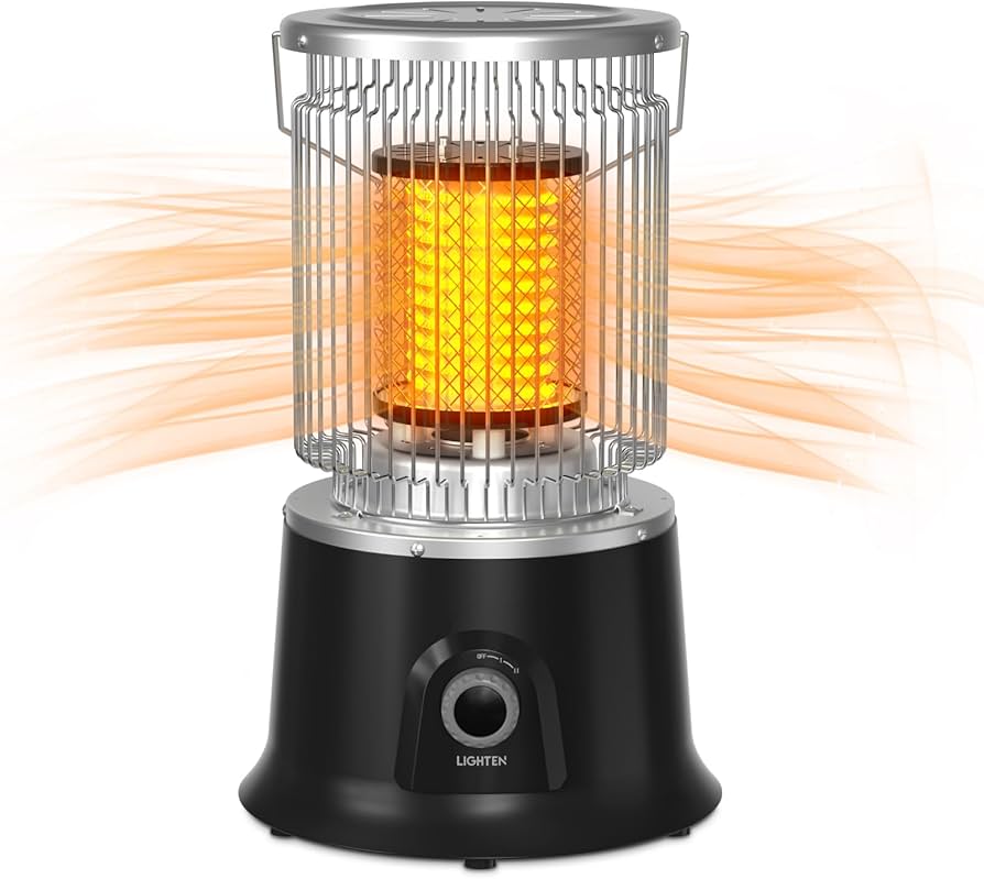 Amazon | CHISYOU 電気ストーブ 電気ヒーター 【円柱型＆360度速暖