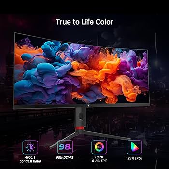 Amazon.co.jp: KTC 34'' Curved Ultrawide Gaming Monitor, 21:9