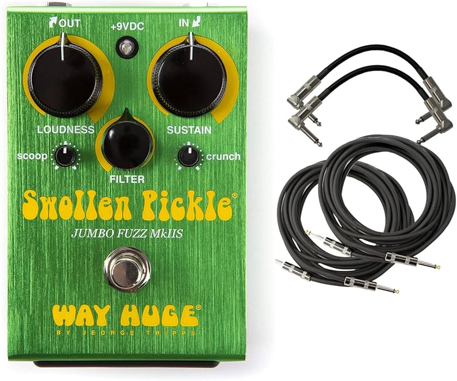 Amazon.com: Way Huge Swollen Pickle MKII Guitar Effects Pedal w/(2