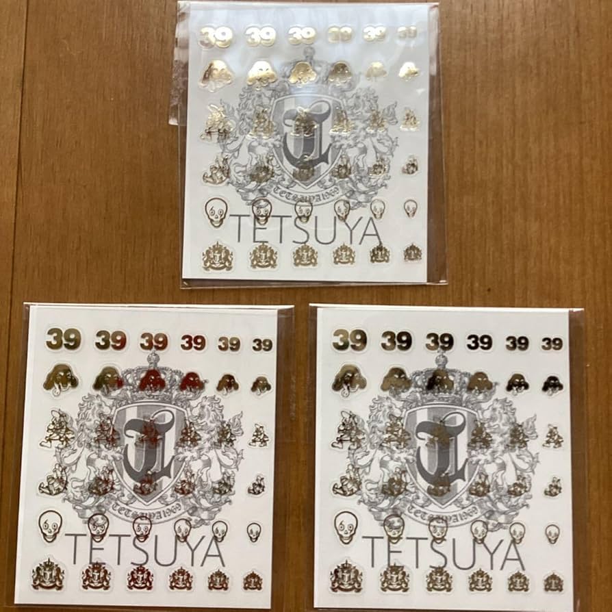 Amazon.co.jp: L'Arc-en-Ciel TETSUYAネイルシール3枚 王冠ストラップ