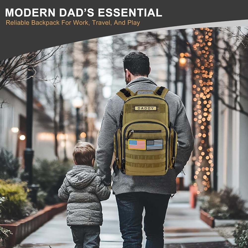 Amazon.com: MIRACOL Baby Diaper Bag for Dad: Military-Grade 900D