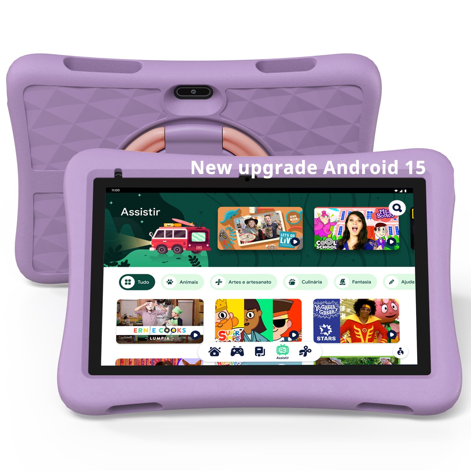Plimpton Kids Tablet Android 15, 10 inch with Google Kids Space