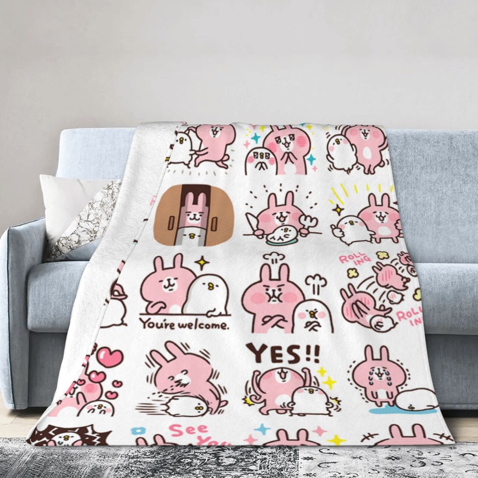 Amazon｜カナヘイの小動物 ブランケット フランネル柔らかいふわふわ