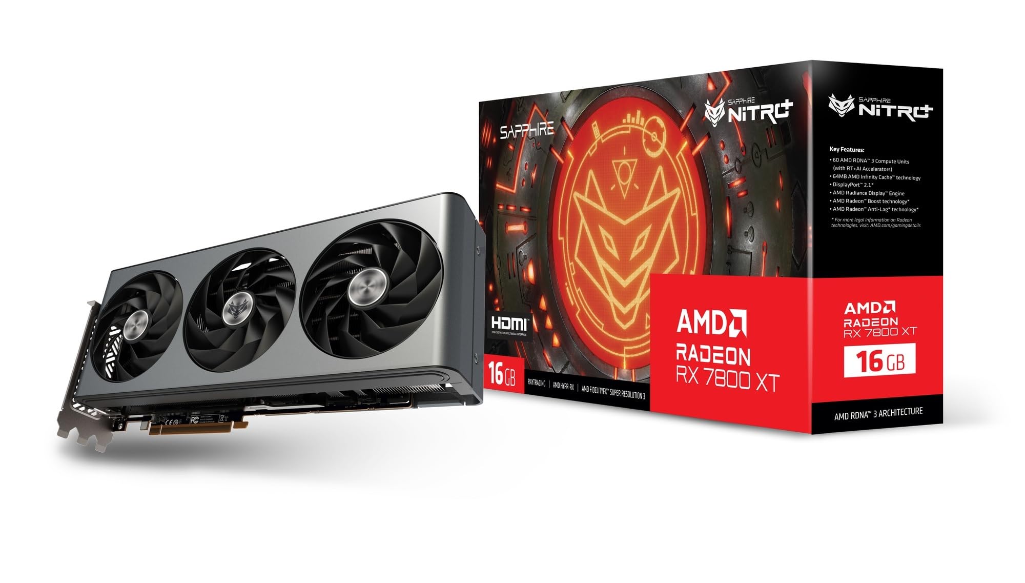 Amazon | SAPPHIRE NITRO+ Radeon RX 7800 XT GAMING OC 16GB GDDR6