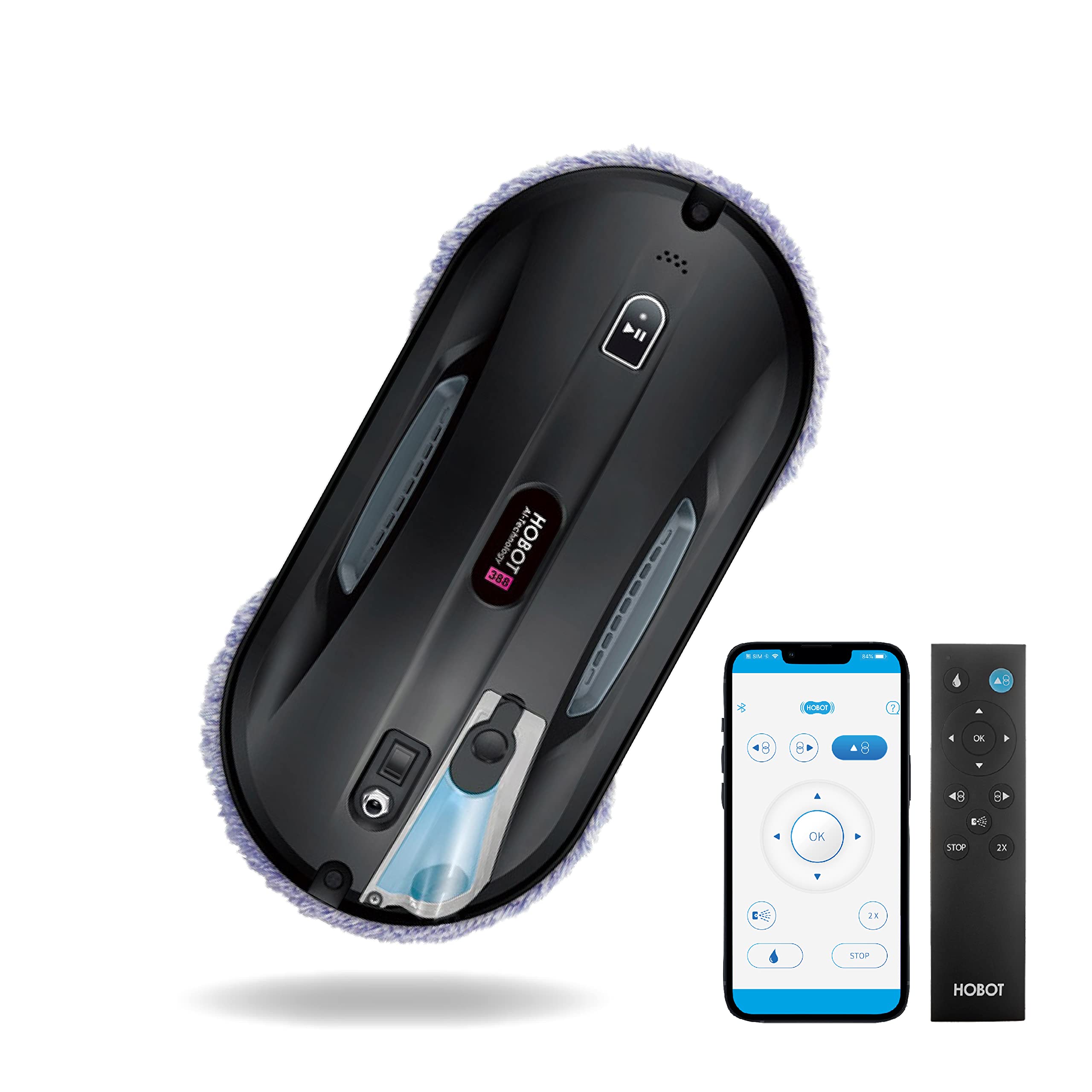 Amazon | 【全自動の窓掃除】 HOBOT-388（ホボット） 窓拭きロボット