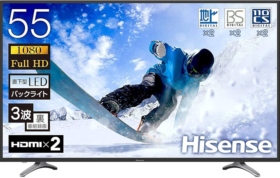 Amazon | ハイセンス Hisense 55V型 液晶 テレビ 55K30 フル