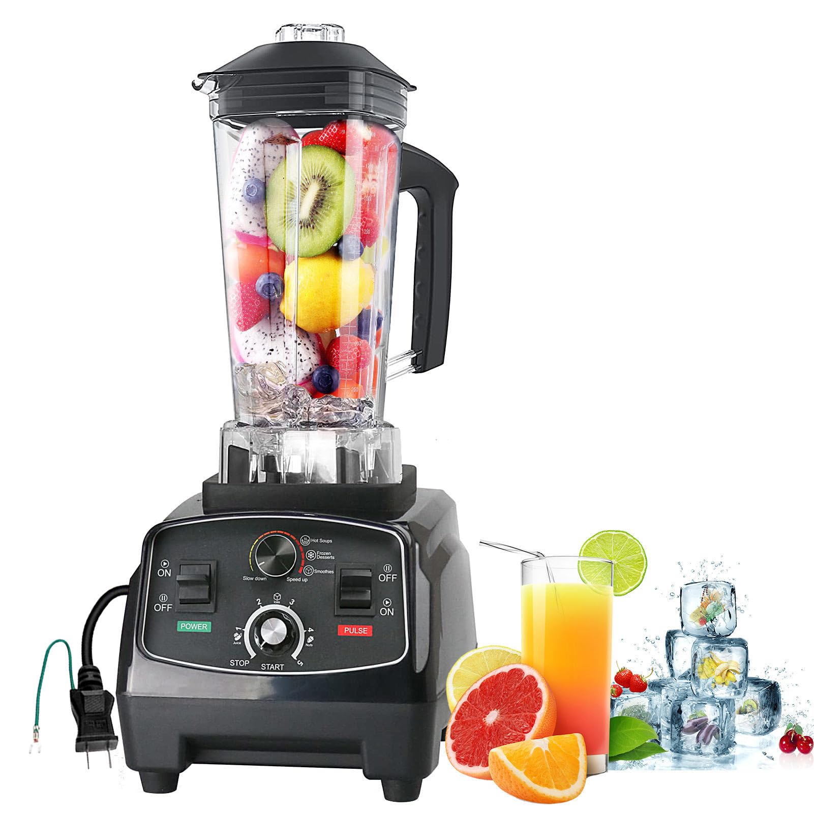 Amazon | ミキサー ブレンダー 大容量 2L 1400W 業務用 多機能 家庭用