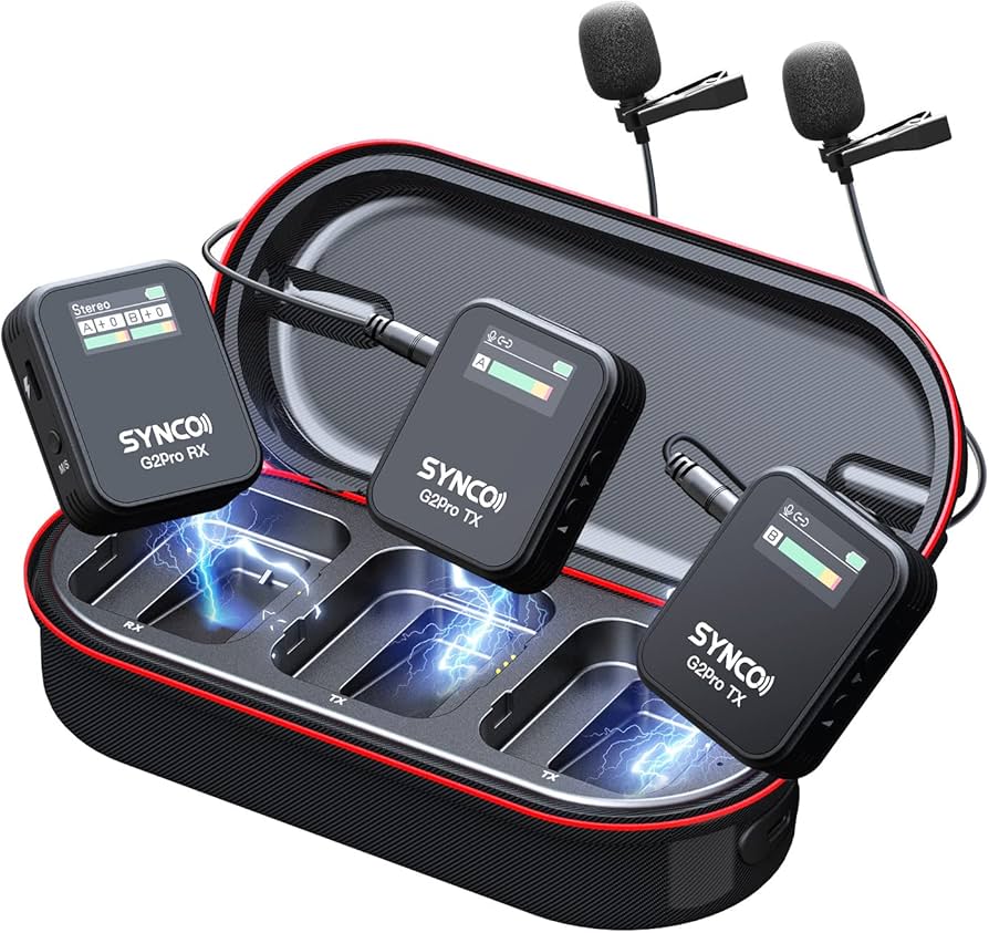 Amazon.com: SYNCO Wireless Lavalier Microphone, G2(A2) Pro 2.4G