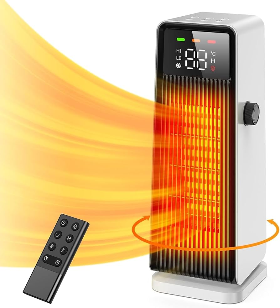 Amazon | セラミックヒーター 【人感センサー＆ECO節電対策＆冷風・温